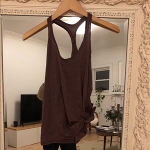 Lululemon Maroon side tie tank